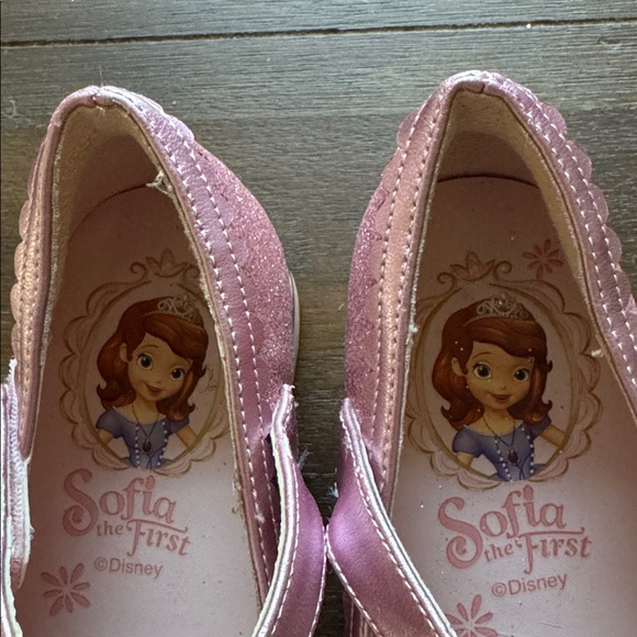Sz EU29 (approx 13/1) Disney Princess Sofia the first glitter pearl crown shoes - Picture 2 of 11